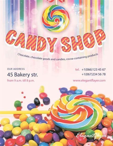 Candy Flyer Template Free